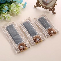 유러피안 원격조종 올가미 티비 에어콘리모컨 커버 레이스 보호케이스 투명 먼지방지 판 1919681500, 카색 빅 크기