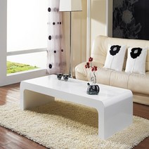 은목 75T 하이그로시도장 1000 거실테이블 쇼파테이블, 화이트