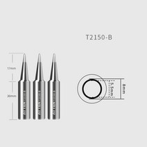 2pcs ATTEN 원래 정통 팁 ST-2150 납땜 인두, 05 2pcs T2150-3C Tips
