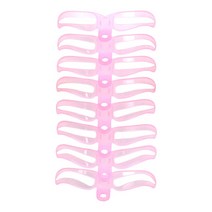 눈썹 가이드 8종 여자 눈썹 그리기 틀 모양 아치형 그리는법, 8종세트, 1개