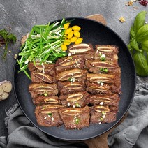 [KT알파쇼핑]LA갈비 미국산 초이스 소갈비 LA양념갈비 1kg, 1개