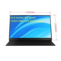 아이폰 화면 15.6 인치 13.3 4K 휴대용 모니터 PC 노트북 Xbox PS4 5RGB 듀얼 스피커 스위치용 게임 디스플레이 HDR 72% sr, 15.6 iPhone screen_미국 플러그