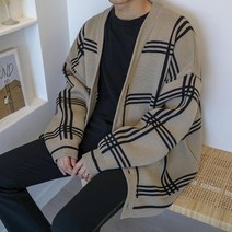 카디건 브이넥 스웨터 플로우 니트 스웨터 게으른 바람 루즈 자켓 캐주얼