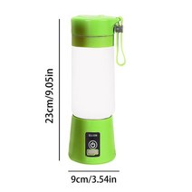 버티컬믹서 반죽기 스탠드 믹서기휴대용 블렌더 스무디 밀크 쉐이크 컵 USB 충전식 6 블레이드 미니 과일, 04 fruit green