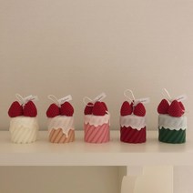 F5NATURE 딸기캔들 오브제캔들 생일선물 디자인 필라왁스 겨울 인테리어소품 결혼식 답례품, 크림베리, L, 11.산타마리아프리지아