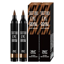 유니픽쳐 타투 펜 아이브로우 3.5g, 라이트브라운+라이트브라운