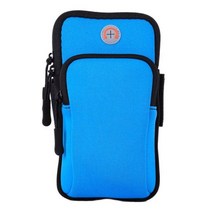 유니버설 6 방수 스포츠 완장 가방 실행 조깅 체육관 암 밴드 휴대 전화 가방 케이스 커버 홀더 아이폰 삼성, 파란색