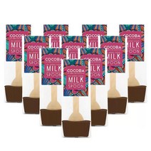 1팩 Cocoba 코코바 Sugar Free Milk Chocolate Hot Chocolate Spoons 10 ct 슈가 프리 밀크 초콜릿 핫 초콜릿 스푼 10 개입 50g
