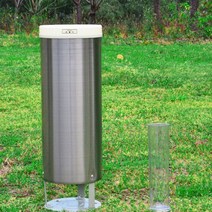 우량계 200mm 기상관측 강수 반복 강우량 측정 도구, 스테인레스스틸레인게이지[분할형]직접읽기레인게이