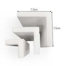 코너각대 ㄱ자스티로폼 완충재 가로세로 7.5cm 길이 30cm 60cm 90cm 10T15T20T 50개, 600mm, 20T