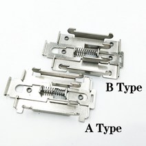 35mm 버클 딘 레일 고정 솔리드 스테이트 릴레이 클립 클램프 단상 장착 랙 라디에이터, [01] A Type, 01 A Type