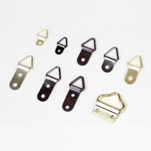 철물백화점 액자걸이+액자레일세트전 와이어 액자걸이, 1개, 14. 삼각고리 대 골드