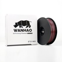 WANHAO 완하오 필라멘트 PC 폴리카보네이트 Polycarbonate 3d프린터 1.75mm 3d펜 1KG, 블랙, 블랙