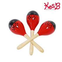 에이치에스컴퍼니 에이치에스컴퍼니 음악놀이완구 캐릭터악기 캐스터네츠 악기놀이 어린이장난감, 옵션선택 (캐스B)맑은소리 원목마라카스3종(1657)