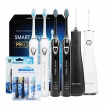 스마트소닉 프로 충전식 음파칫솔 RLT211 [패밀리] + DENTA 구강세정기 SG-8001A 2개 +칫솔모 2팩