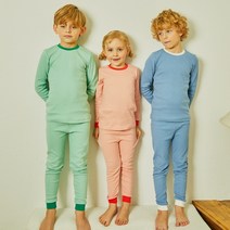 유아 아동 골지 실내복 내복 내의 긴팔 늦잠자기 파스텔베이직