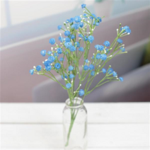 [아티플라자] 파스텔 안개꽃 부쉬 인테리어조화 꽃장식, 블루