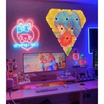 스마트 조명 나노리프 LED 인테리어 그래픽 삼각형, PRO 다이아몬드