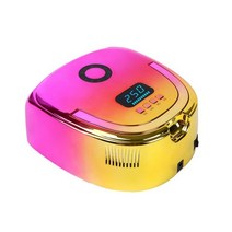 무선 충전식 네일 램프 젤 폴리시 건조기 손톱 적색등 매니큐어 건조기 무선 네일 UV LED 램프 96W, gradient gold_EU