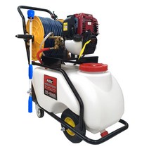 혼다 50L 밀차식 엔진분무기 HS-5000(GX25) 4행정 고압 동력분무기 4륜 이동식 농약 농사용 수동/자동 황동펌프, 혼다 GX25 수동 황동펌프