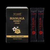 NZ 직구 Hi Well 허니 스틱 Premium Grade MGO515+ 15카운트 1팩, 수량, 상세참조