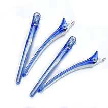 FEEL 헤어핀셋 실리콘코어 헤어클립 4개입, 1set, 블루