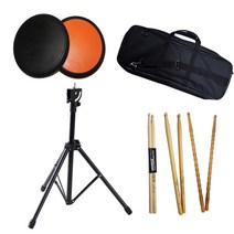 모나코올리브 휴대용 드럼연습패드 + 스틱 + 가방 풀세트, 혼합 색상, 1세트