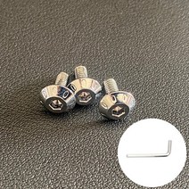 바이크 부품 Pista 헬멧 액세서리 오토바이 후면 트림 스포일러 케이스 AGV GPR corsa R, 08 Screw silver