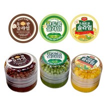 슬라임 농장 (랜덤발송) 액체괴물 통팥 완두콩 옥수수 스위트콘 크런치슬라임 액괴 곡물파츠 촉감놀이 힐링 스트레스풀기, 랜덤