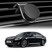 제네시스 EQ900 블루오션 자석 송풍구 거치대 스마트폰 핸드폰 휴대폰 초강력 류비듐 홀더, 블랙, 1개
