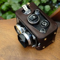 롤라이플렉스 Rolleiflex 3.5f 2.8f 가죽 케이스 커버, 와인레드컬러