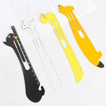 북마크 클립 책갈피 금속 자 12cm 15cm, 비버