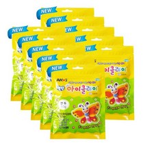 아모스 탱탱 아이 클레이 파우치 10p, 연두, 50g
