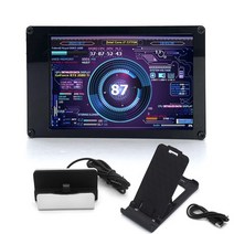 휴대용모니터 포터블모니터 3.5 인치 IPS 디스플레이 스크린 컴퓨터 모니터 360 ° 회전 USB 보조 화면 날, 02 Set B