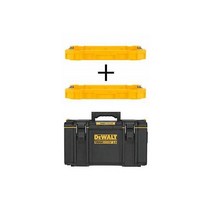 디월트 TOUGHSYSTEM 2.0 22인치 얕은 도구 트레이(2팩) 및 상자