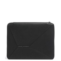 [정품] Piquadro 피콰드로 라이노 노트북 케이스 그레인 소가죽 블랙 노트북파우치 맥북가방 태블릿가방