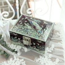 오드리5호 자개보석함 자개함 나전칠기보석함, T9오드리5호자개보석함(바이올렛):선물포장O