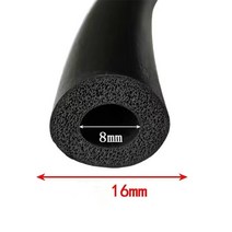 PE폼 길이 1M 2M 3M 다른 크기 스트립 튜브 삽입 스폰지 고무 파이프 EPDM 거품, [01] O, [10] ID8mm OD16mm, [01] 1M