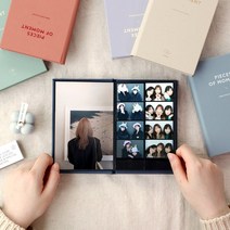인생4컷 인생네컷 셀픽스 보관 파일 커플 앨범 포토북 남자친구 여자친구 선물, 브릭핑크