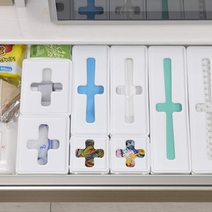 이노마타 비닐봉지정리함 지퍼백 종량제봉투 주방서랍 수납함 정리함 보관함 4size, 직사각