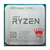 AMD Ryzen 7 2700 R7 3.2 GHz 8 코어 16 스레드 65W CPU 프로세서 YD2700BBM88AF 소켓 AM4 라이젠 중고 씨, 한개옵션0