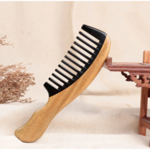 목소장 천연소재 물소뿔빗 나무빗 머리빗 헤어브러쉬, 1개, 17)합목빗 1호