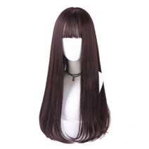 엠크루엘 여성 긴머리 통가발, 다크브라운