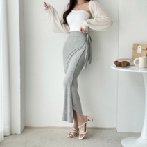 하젤 트리시 머메이드 랩 스커트_M1567