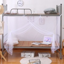 원터치 모기장 접는법 야외 모기차단 학생 기숙사 2인용 침대 0.9m 1.2m 침실, 04 사이드 오픈 화이트 초밀 [더스트톱]