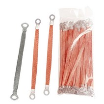 편조 케이블 접지선 연결 와이어 본딩 구리 접지 범퍼 100개, 구리 피복 알루미늄 6m -  200mm