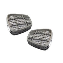 화학공장 유기용제 방독면 정화통 2개 베릴륨동작업 방진마스크 추천