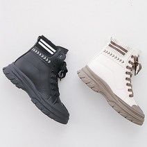 4cm 옆지퍼 여성 하이탑 운동화 스니커즈 on2547