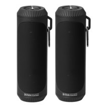 Boss 오디오 Bolt 마린 블루투스 포터블 스피커s/ pair with Flashlight. Black