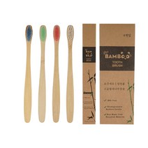 초미세모 베이직 대나무 / 옥수수칫솔 초미세모 4개입 1set (선물세트 대환영), 대나무4p 1set